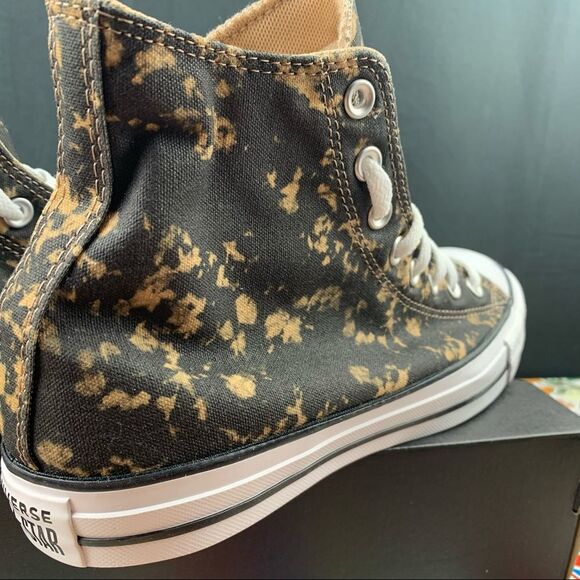 Converse Chuck Taylor All Star Hi Bleach Black Hemp Dip Womens Various - Picture 5 of 11